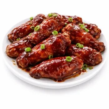 Fried Wings In BBQ Sauce Chicken Wings