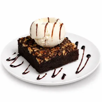 Brownie With Ice Cream