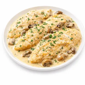 Creamy Mushroom Chicken Strips